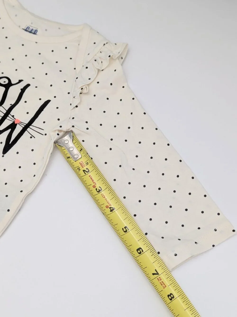 GAP Baby (12-18 Months) Cream/Black Polka Dot 